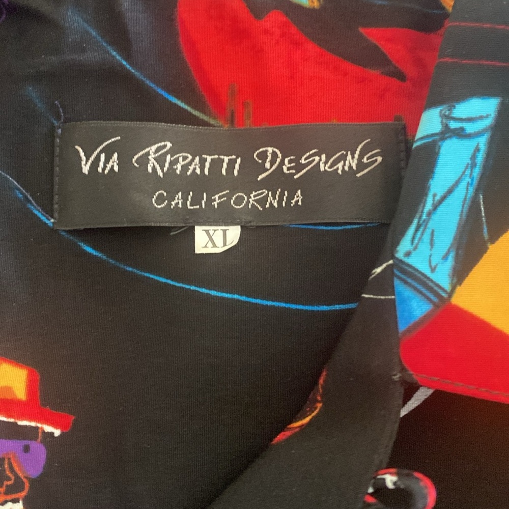 VIA RIPATTI JAZZ/MUSICIAN SHIRT VINTAGE NWOT - Picture 6 of 8